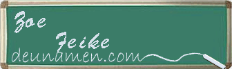 Zoe Feike Visitenkarte